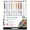 Zebra Mildliner Double-Ended Highlighter Set, 10-Color Neutral Colors Set